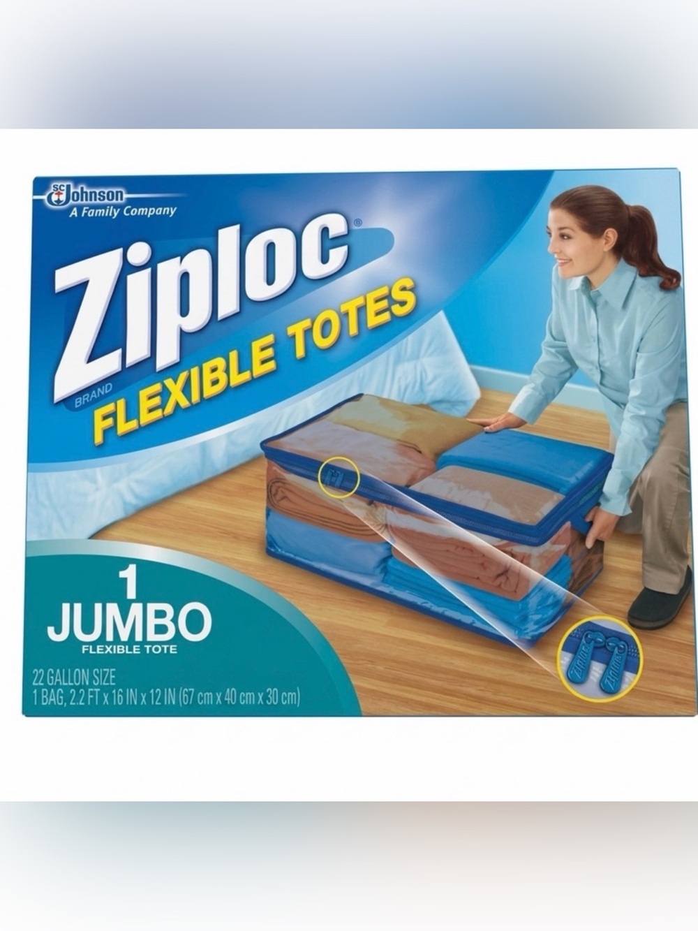Ziploc Flexible Totes Jumbo XXL 22
Gallon Storage Bag Organization
Space Saver